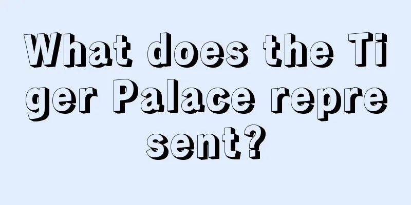 What does the Tiger Palace represent?