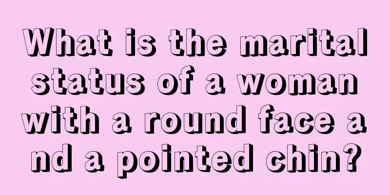 What is the marital status of a woman with a round face and a pointed chin?