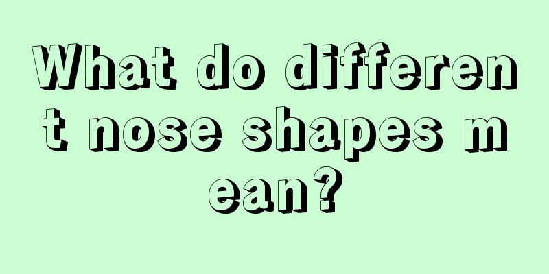 What do different nose shapes mean?