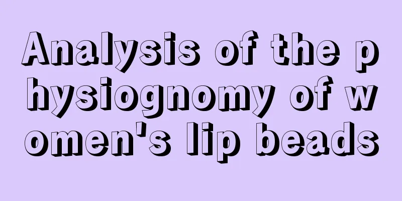 Analysis of the physiognomy of women's lip beads