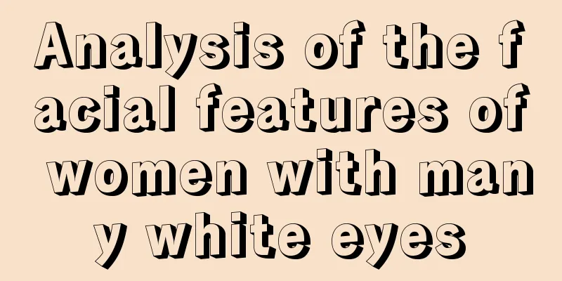 Analysis of the facial features of women with many white eyes