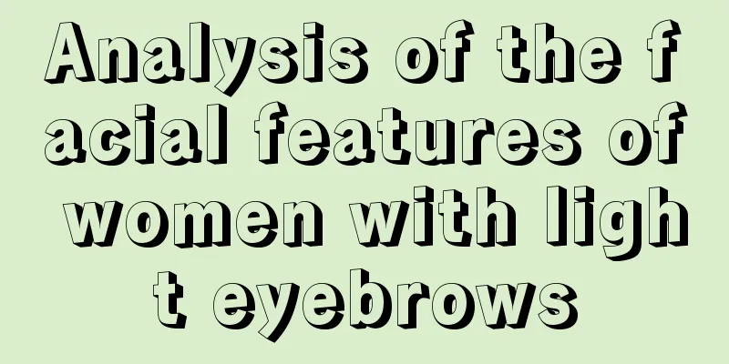 Analysis of the facial features of women with light eyebrows