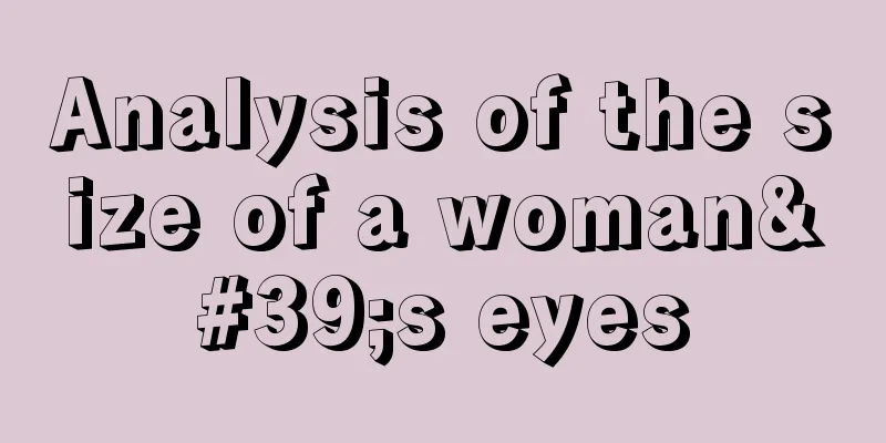 Analysis of the size of a woman's eyes