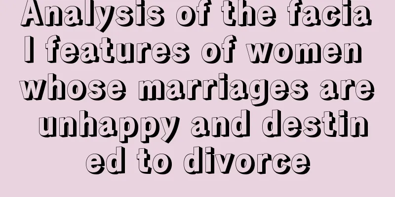 Analysis of the facial features of women whose marriages are unhappy and destined to divorce