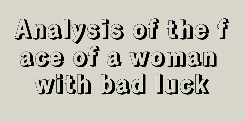 Analysis of the face of a woman with bad luck