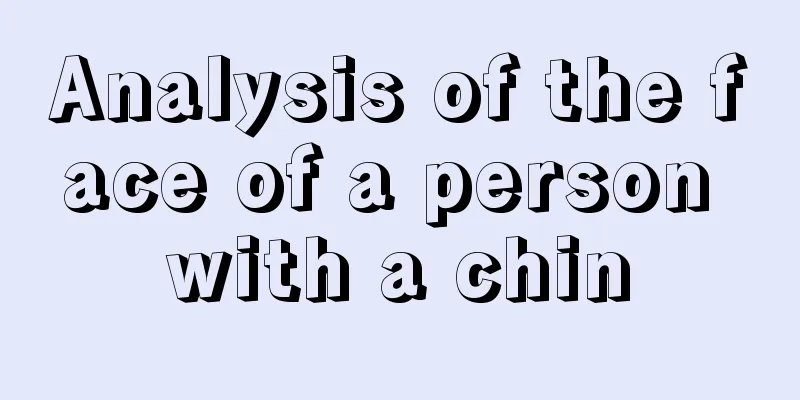Analysis of the face of a person with a chin