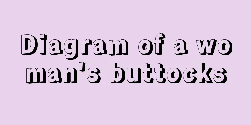Diagram of a woman's buttocks