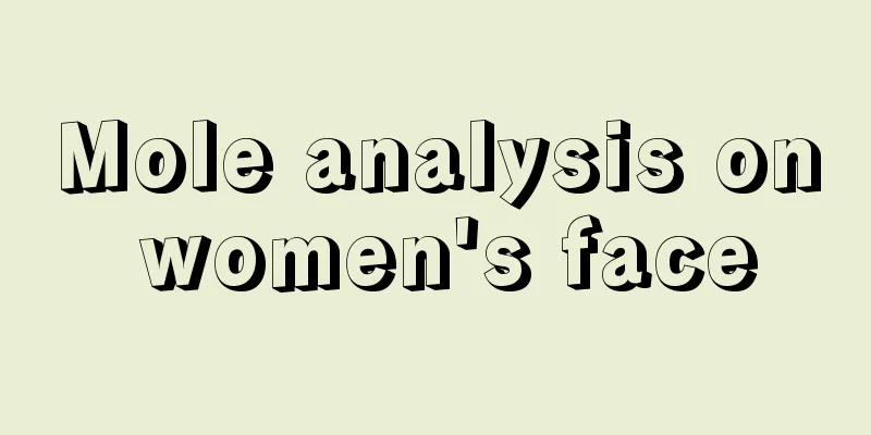 Mole analysis on women's face