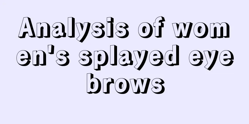 Analysis of women's splayed eyebrows