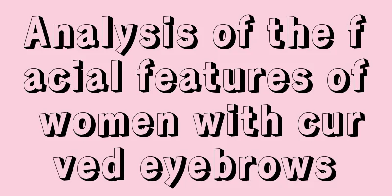 Analysis of the facial features of women with curved eyebrows