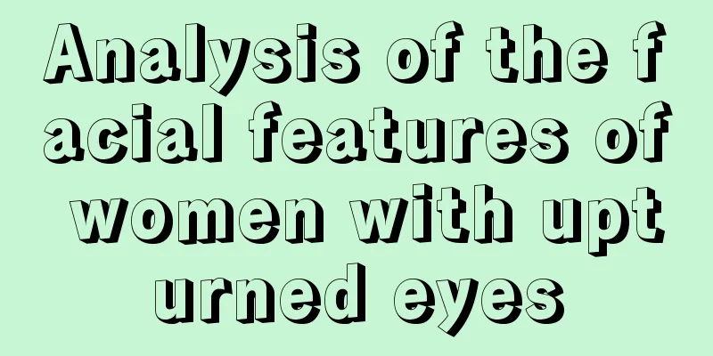Analysis of the facial features of women with upturned eyes