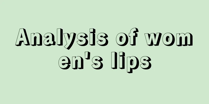 Analysis of women's lips