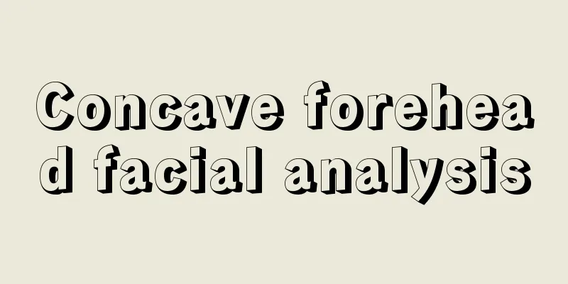 Concave forehead facial analysis