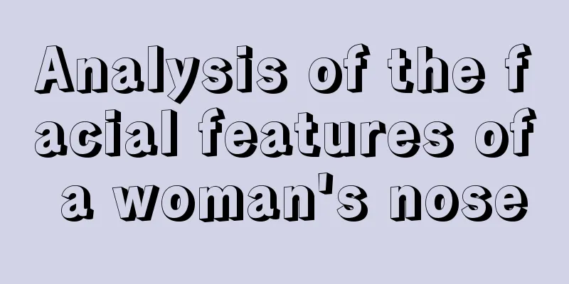 Analysis of the facial features of a woman's nose