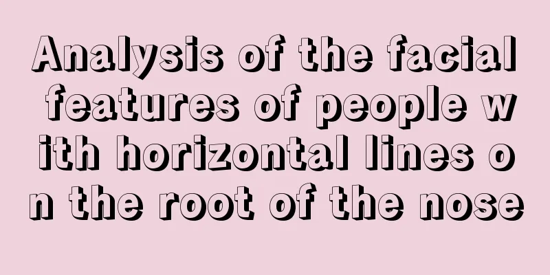 Analysis of the facial features of people with horizontal lines on the root of the nose