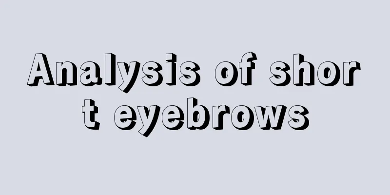 Analysis of short eyebrows