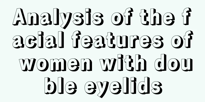 Analysis of the facial features of women with double eyelids