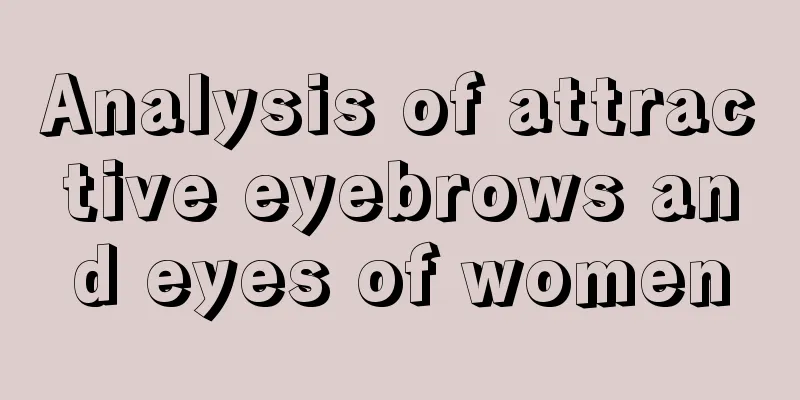 Analysis of attractive eyebrows and eyes of women