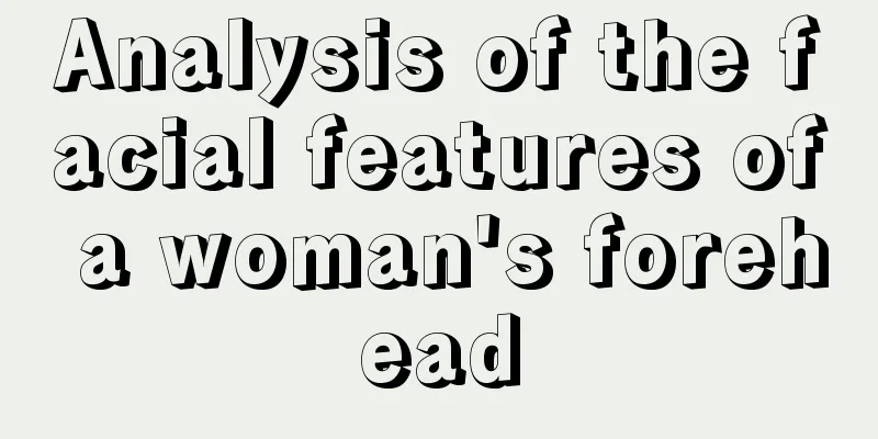 Analysis of the facial features of a woman's forehead