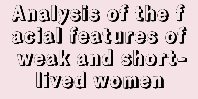 Analysis of the facial features of weak and short-lived women