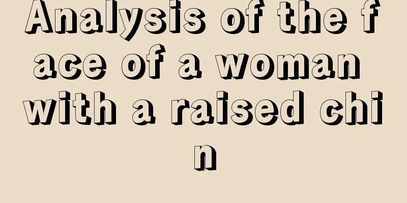 Analysis of the face of a woman with a raised chin