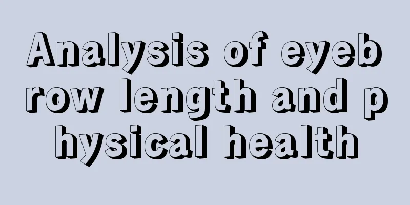 Analysis of eyebrow length and physical health