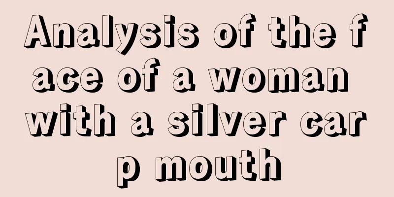 Analysis of the face of a woman with a silver carp mouth