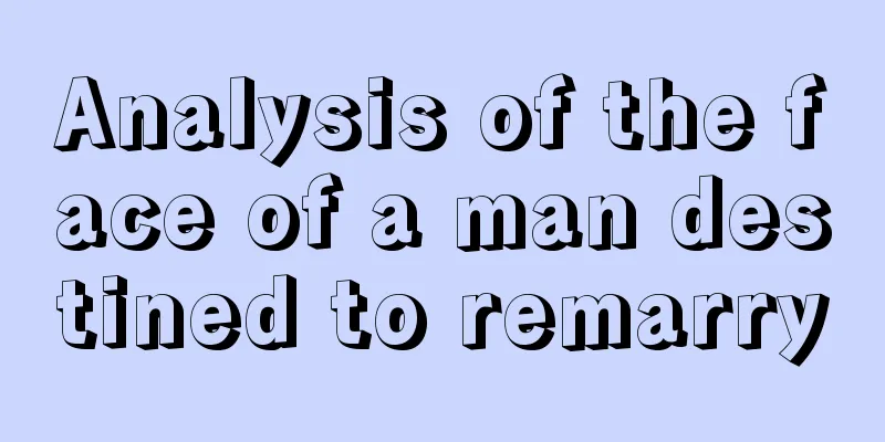 Analysis of the face of a man destined to remarry