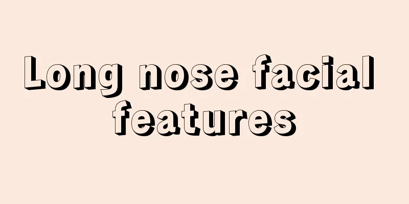 Long nose facial features