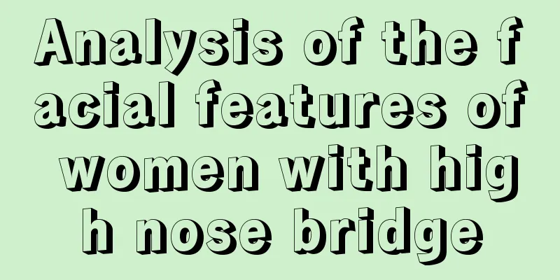 Analysis of the facial features of women with high nose bridge