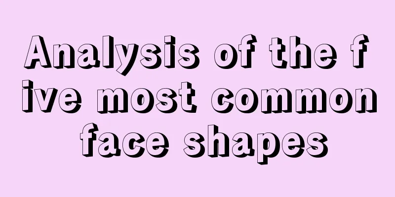 Analysis of the five most common face shapes