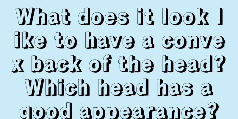 What does it look like to have a convex back of the head? Which head has a good appearance?