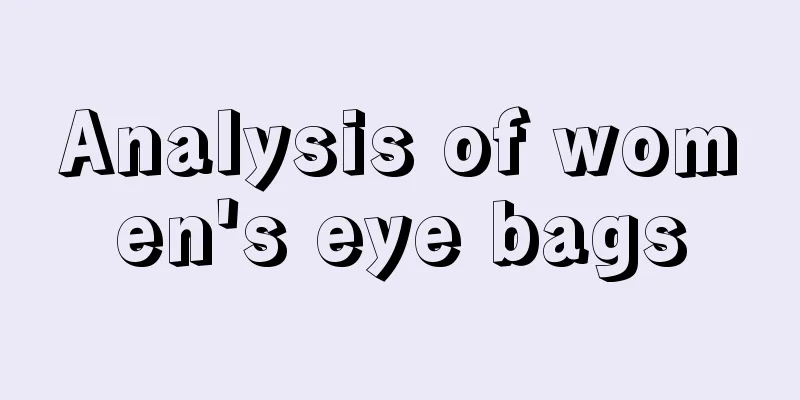 Analysis of women's eye bags