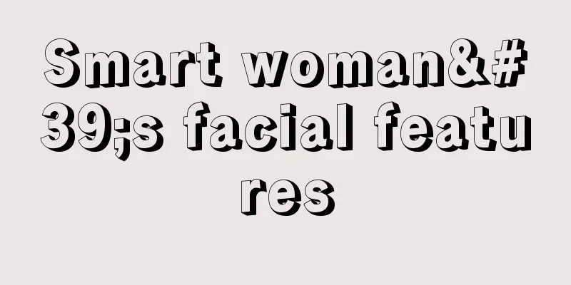 Smart woman's facial features