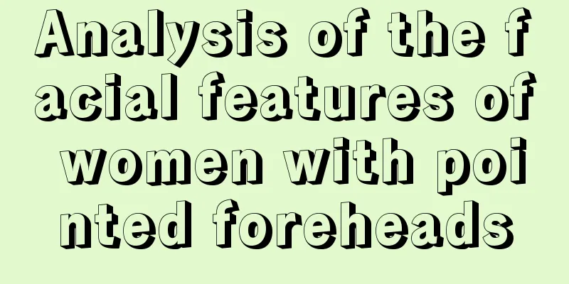 Analysis of the facial features of women with pointed foreheads