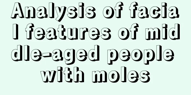 Analysis of facial features of middle-aged people with moles