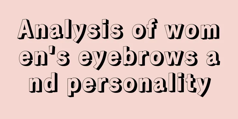 Analysis of women's eyebrows and personality