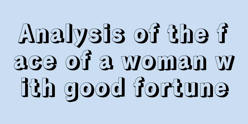 Analysis of the face of a woman with good fortune