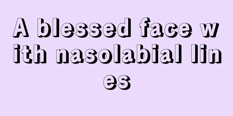 A blessed face with nasolabial lines