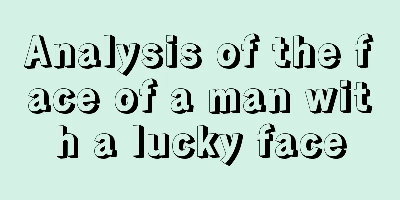 Analysis of the face of a man with a lucky face