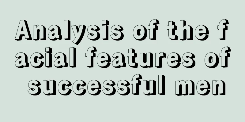 Analysis of the facial features of successful men
