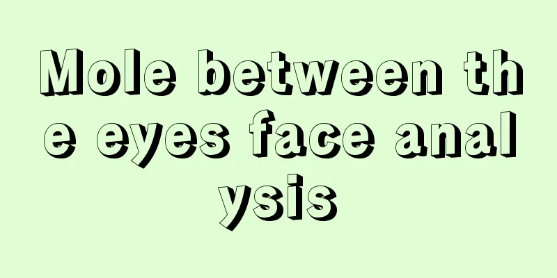 Mole between the eyes face analysis