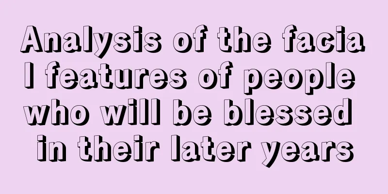 Analysis of the facial features of people who will be blessed in their later years