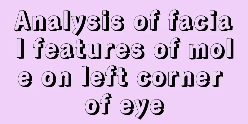 Analysis of facial features of mole on left corner of eye