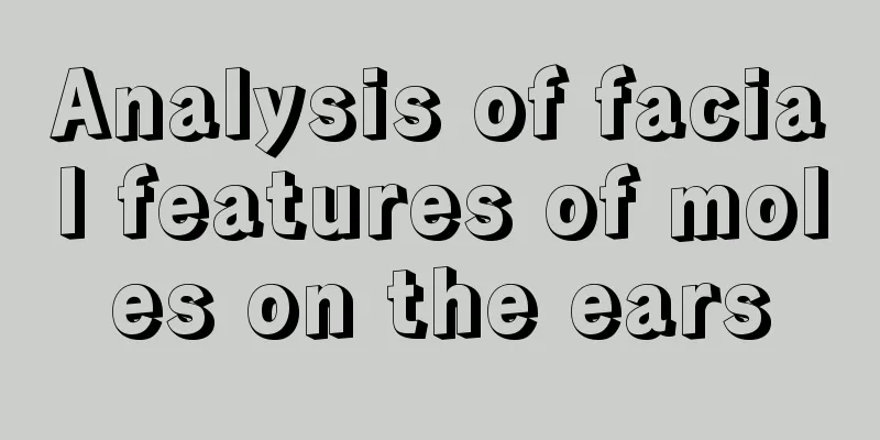 Analysis of facial features of moles on the ears