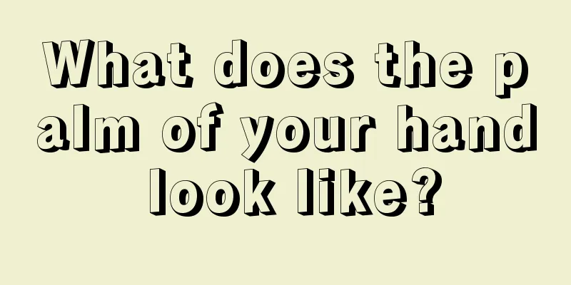 What does the palm of your hand look like?