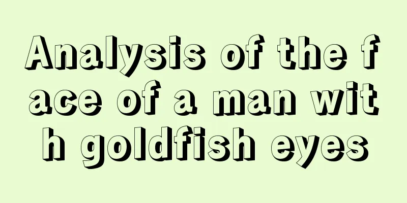 Analysis of the face of a man with goldfish eyes