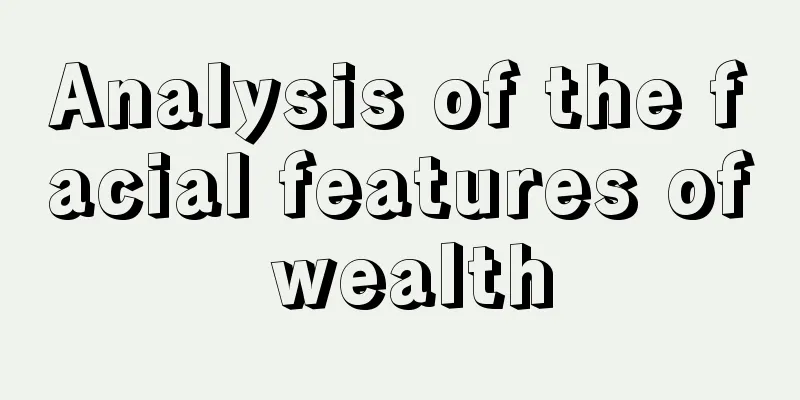 Analysis of the facial features of wealth