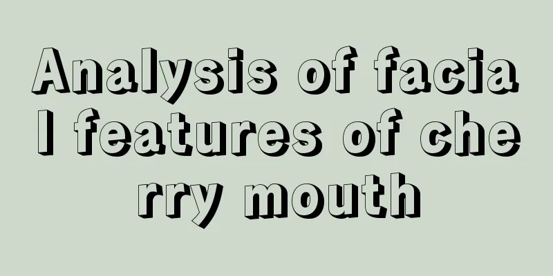 Analysis of facial features of cherry mouth