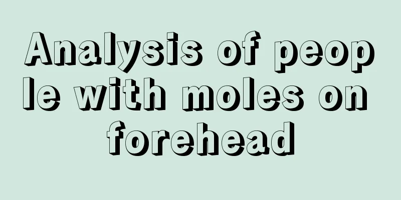 Analysis of people with moles on forehead